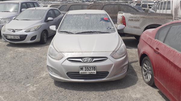 hyundai accent 2014 kmhct41dxeu613526