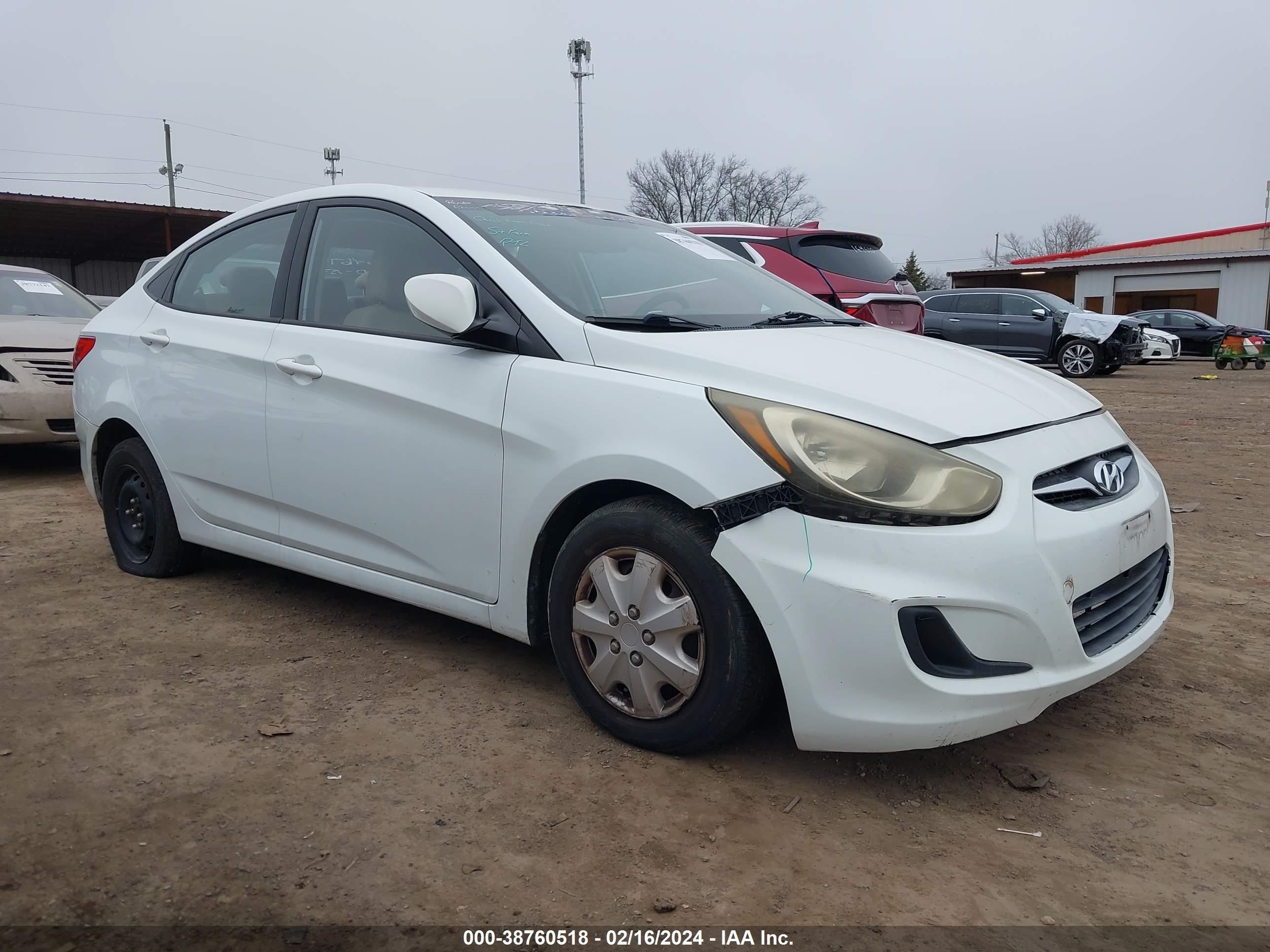 hyundai accent 2013 kmhct4ae3du501626