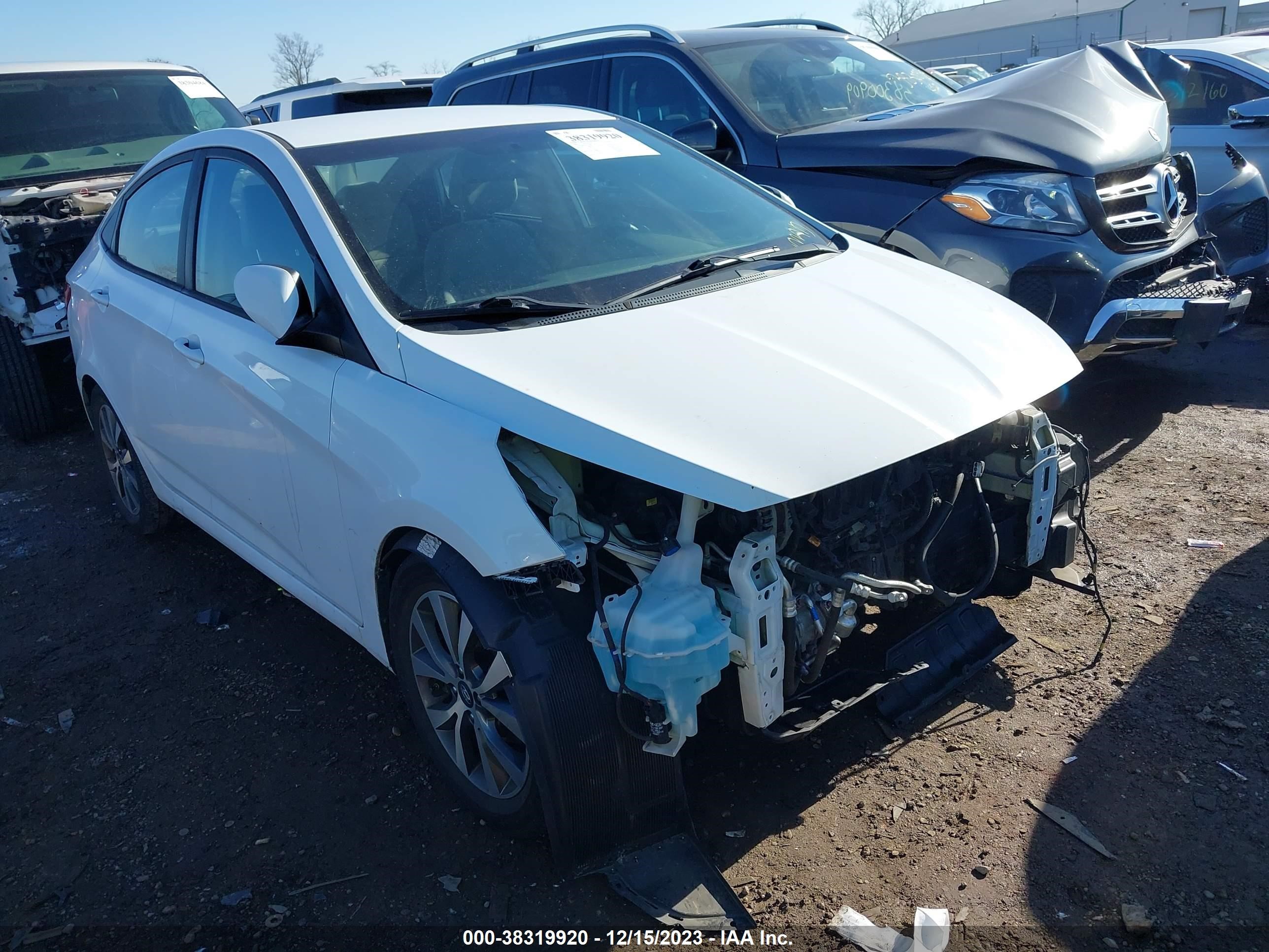 hyundai accent 2017 kmhct4ae4hu337857