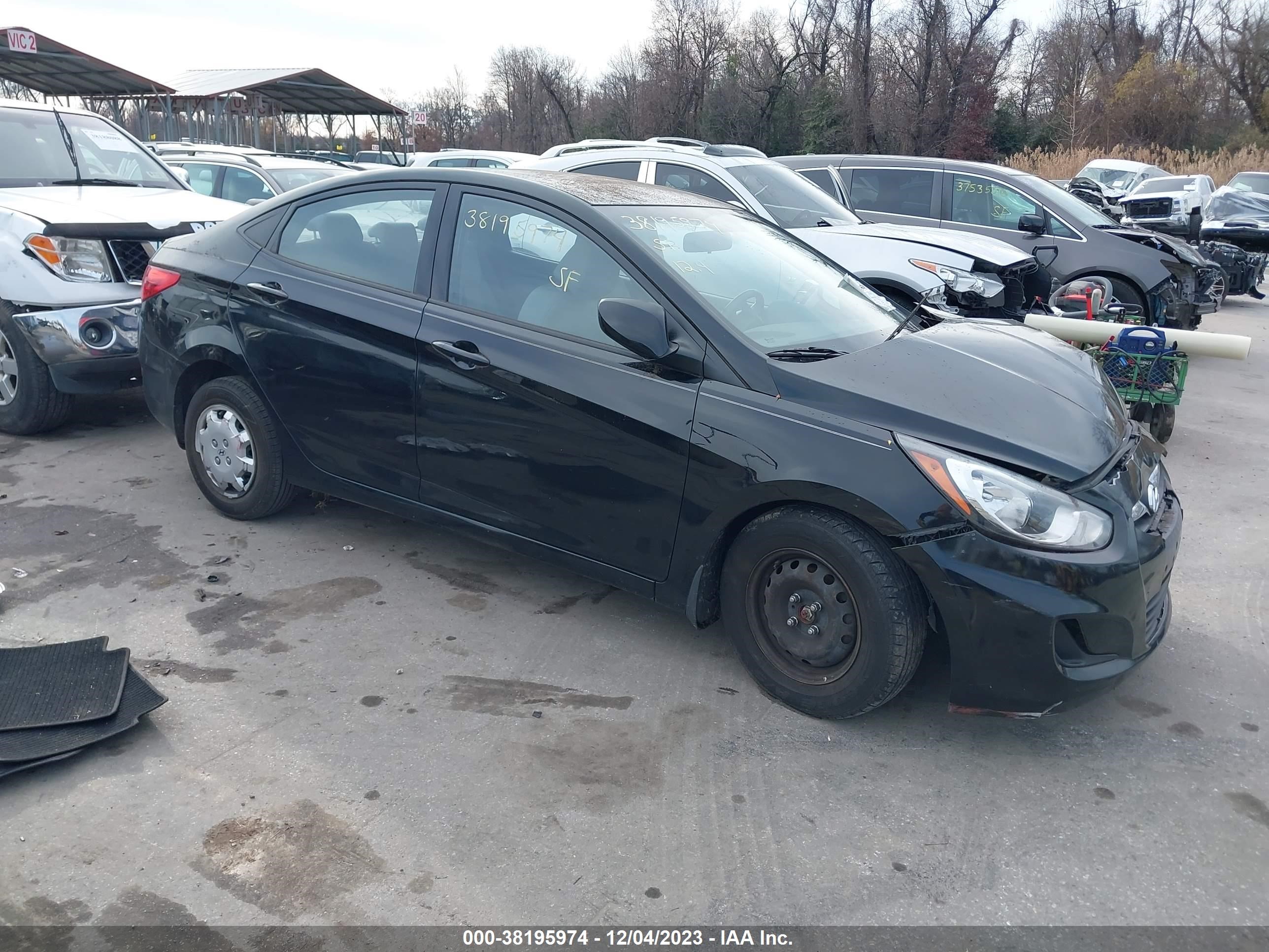 hyundai accent 2013 kmhct4ae7du432844