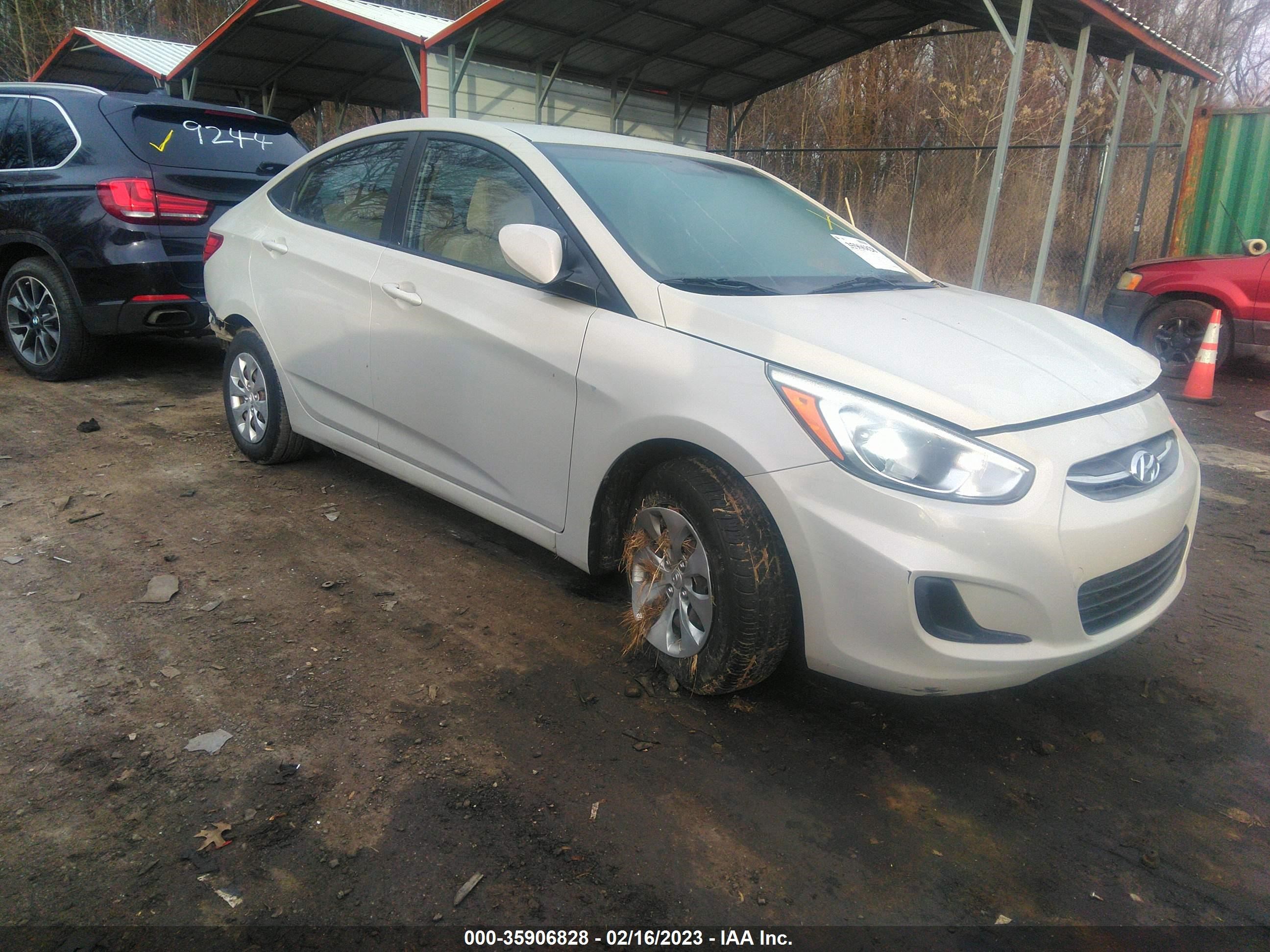 hyundai accent 2016 kmhct4aexgu124667