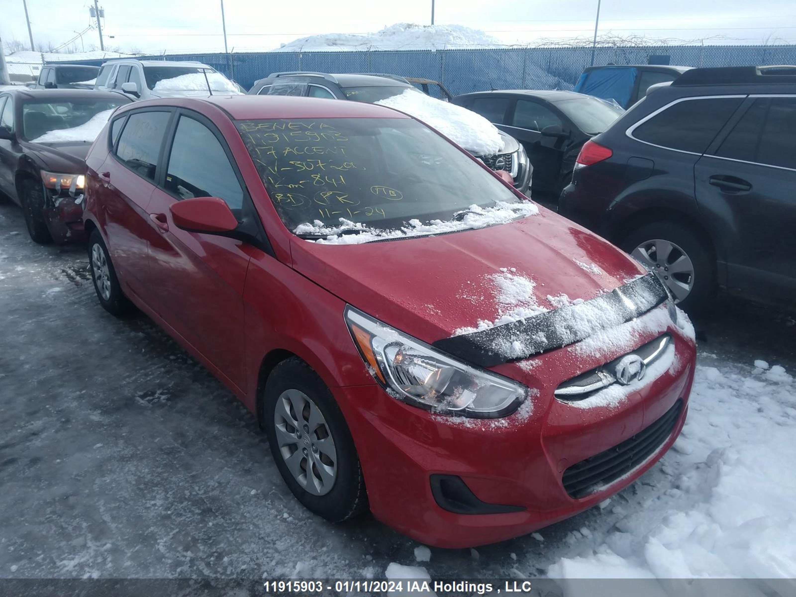 hyundai accent 2017 kmhct5ae2hu307200