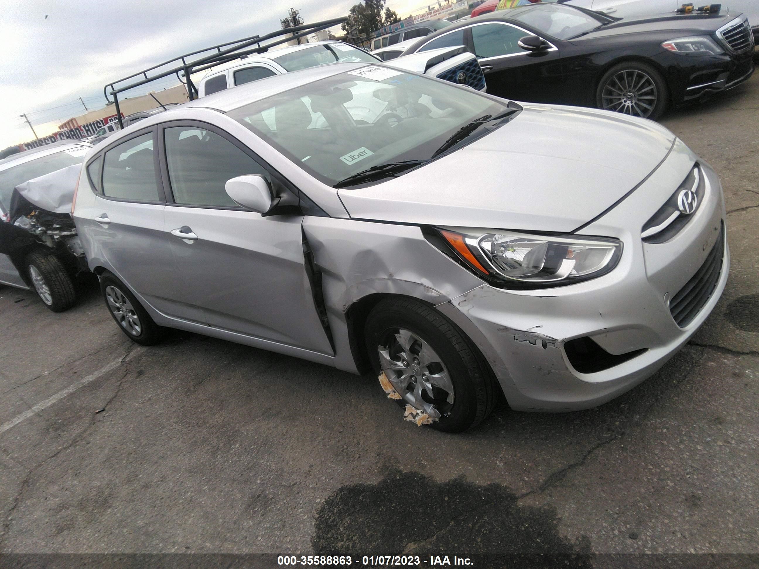 hyundai accent 2017 kmhct5ae2hu342741