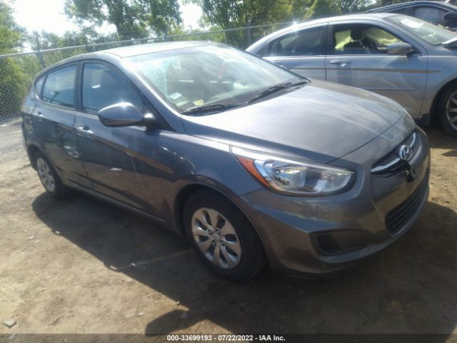 hyundai accent 2017 kmhct5ae4hu322264