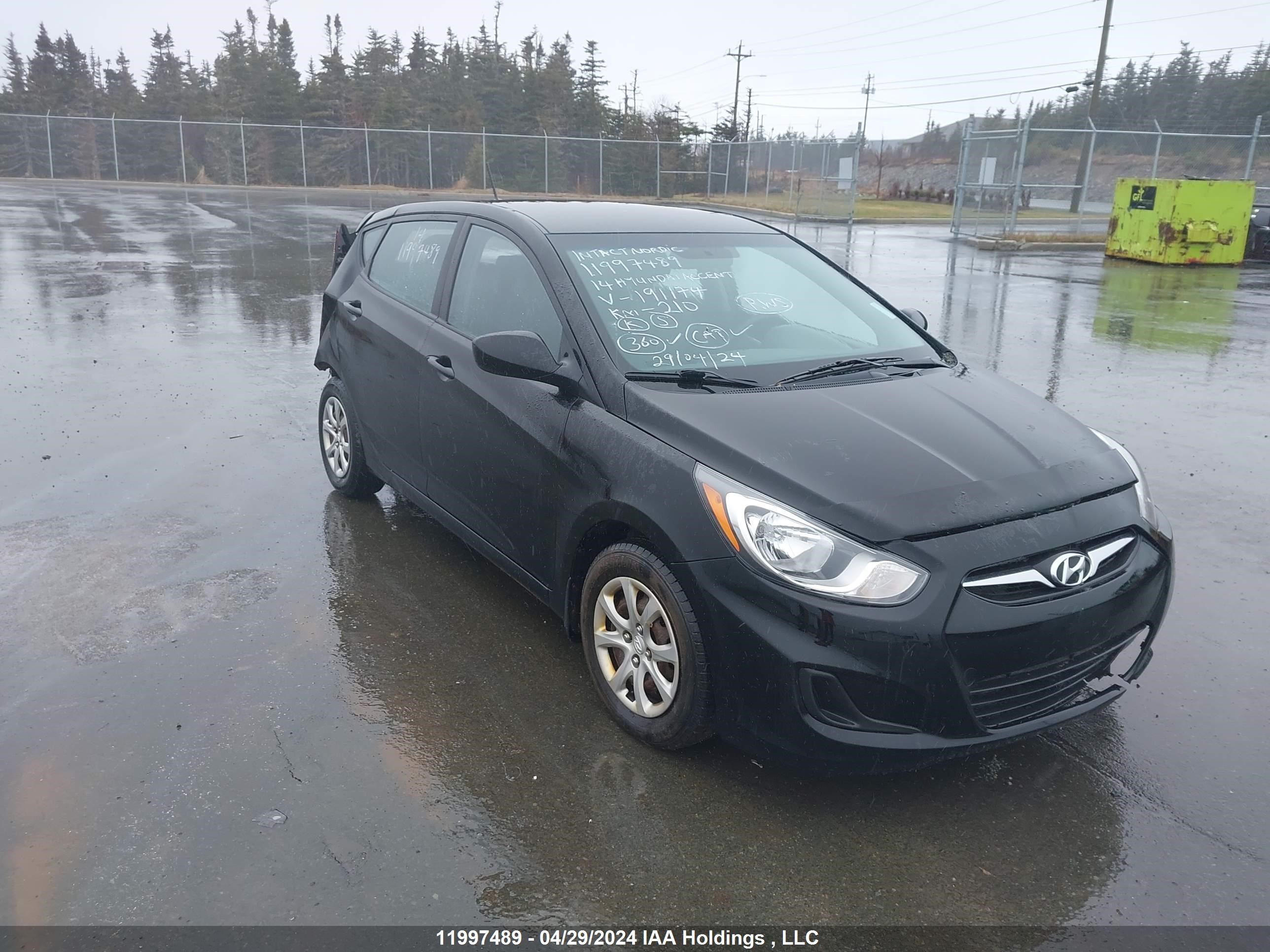 hyundai accent 2014 kmhct5aexeu191174