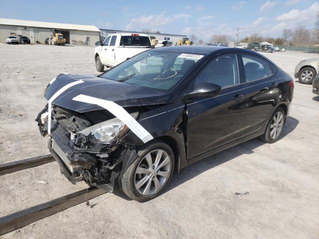 hyundai accent 2013 kmhcu4ae1du477596