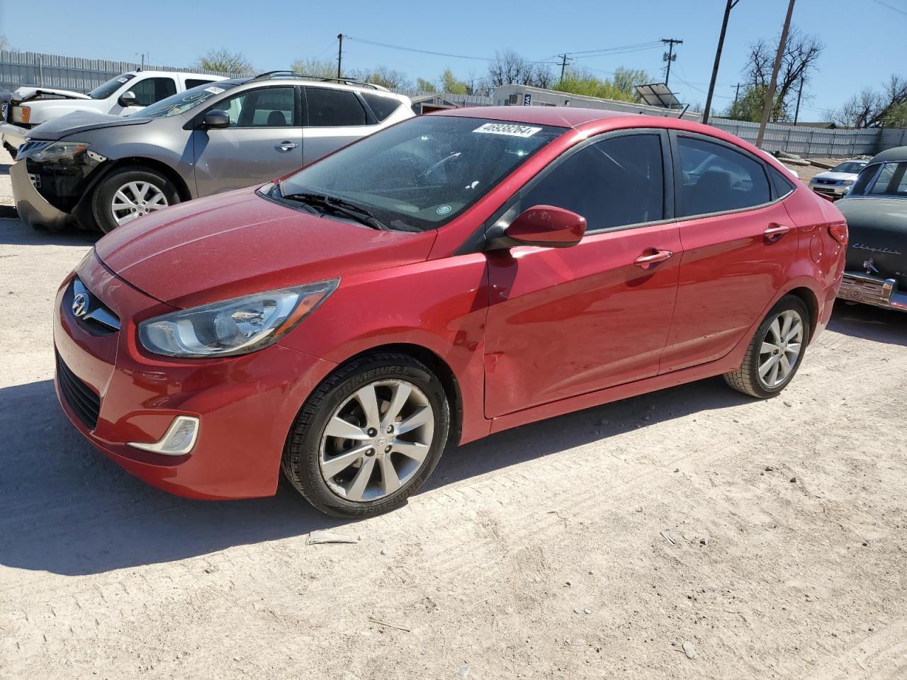 hyundai accent 2013 kmhcu4ae3du490317