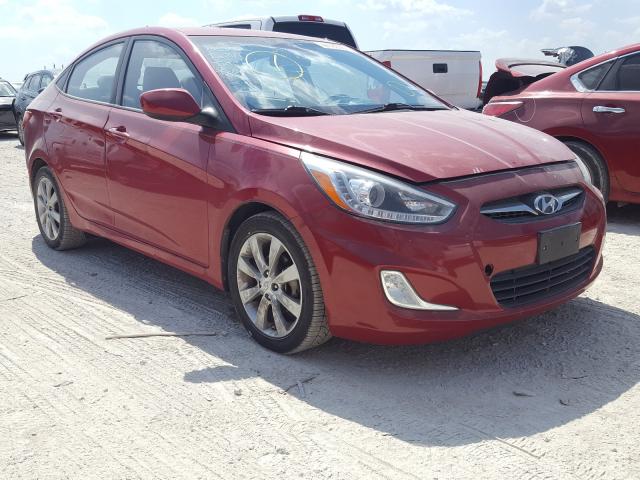 hyundai accent gls 2014 kmhcu4ae3eu589821