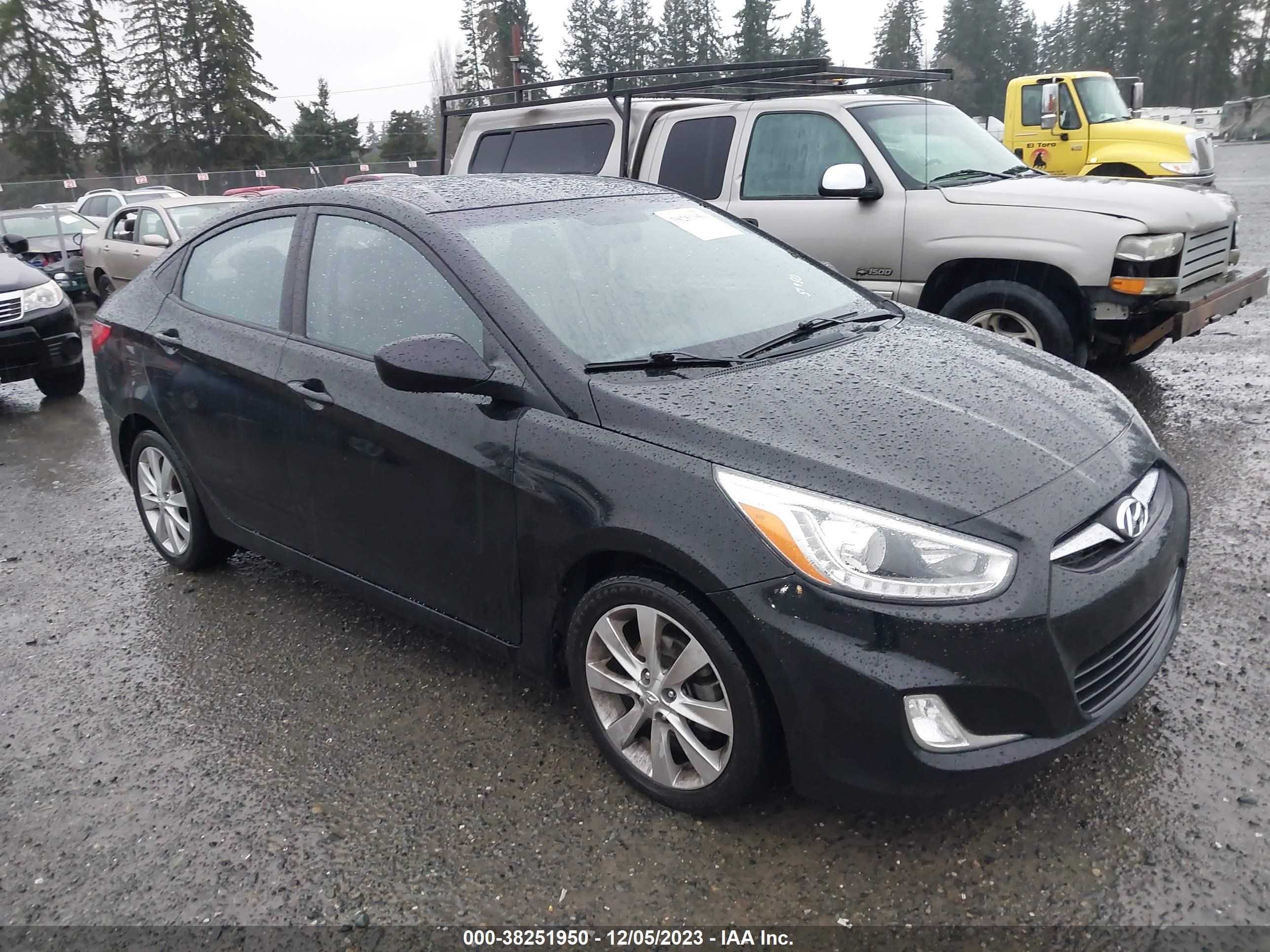 hyundai accent 2014 kmhcu4ae3eu740933