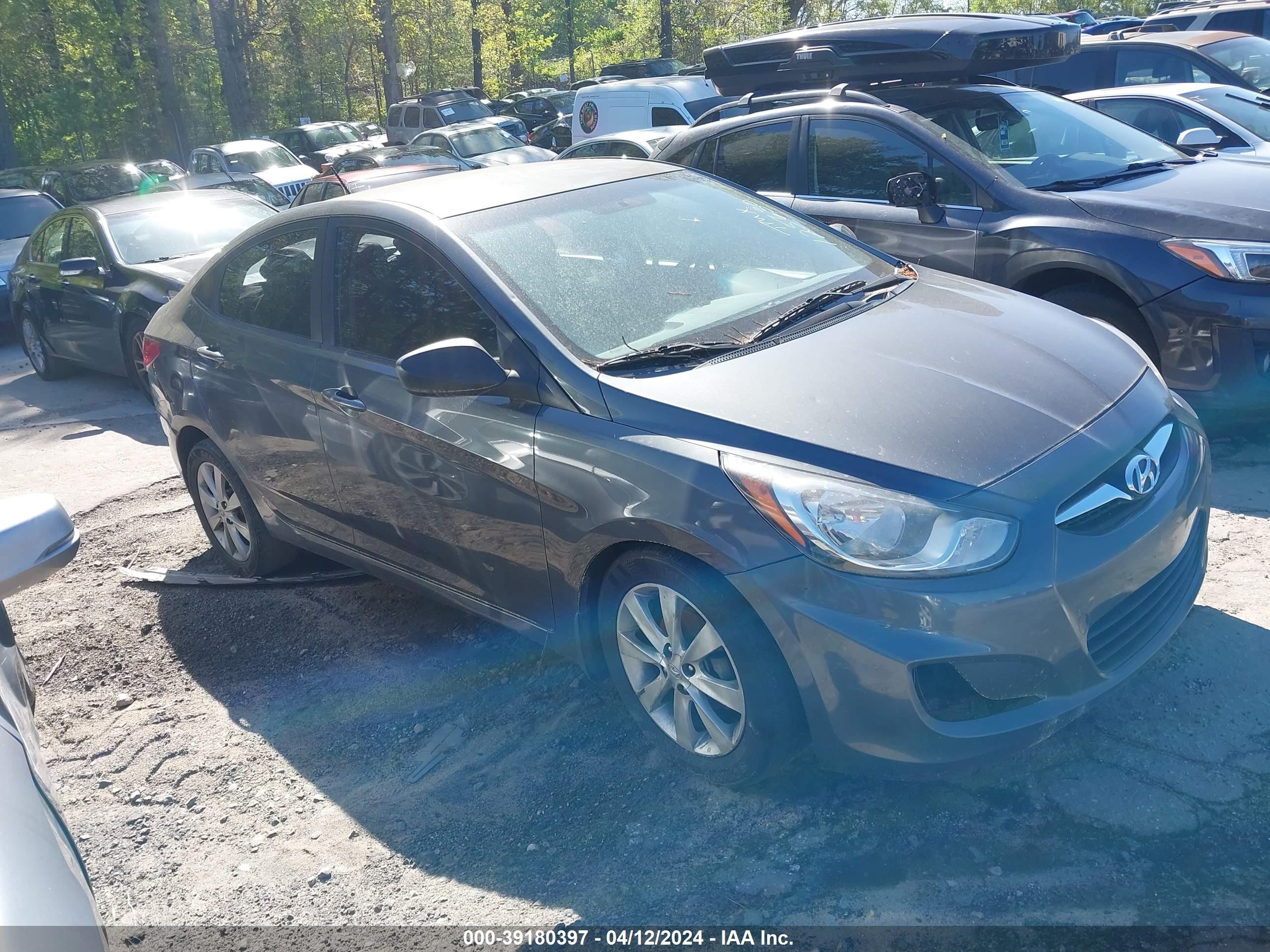 hyundai accent 2012 kmhcu4ae4cu125630