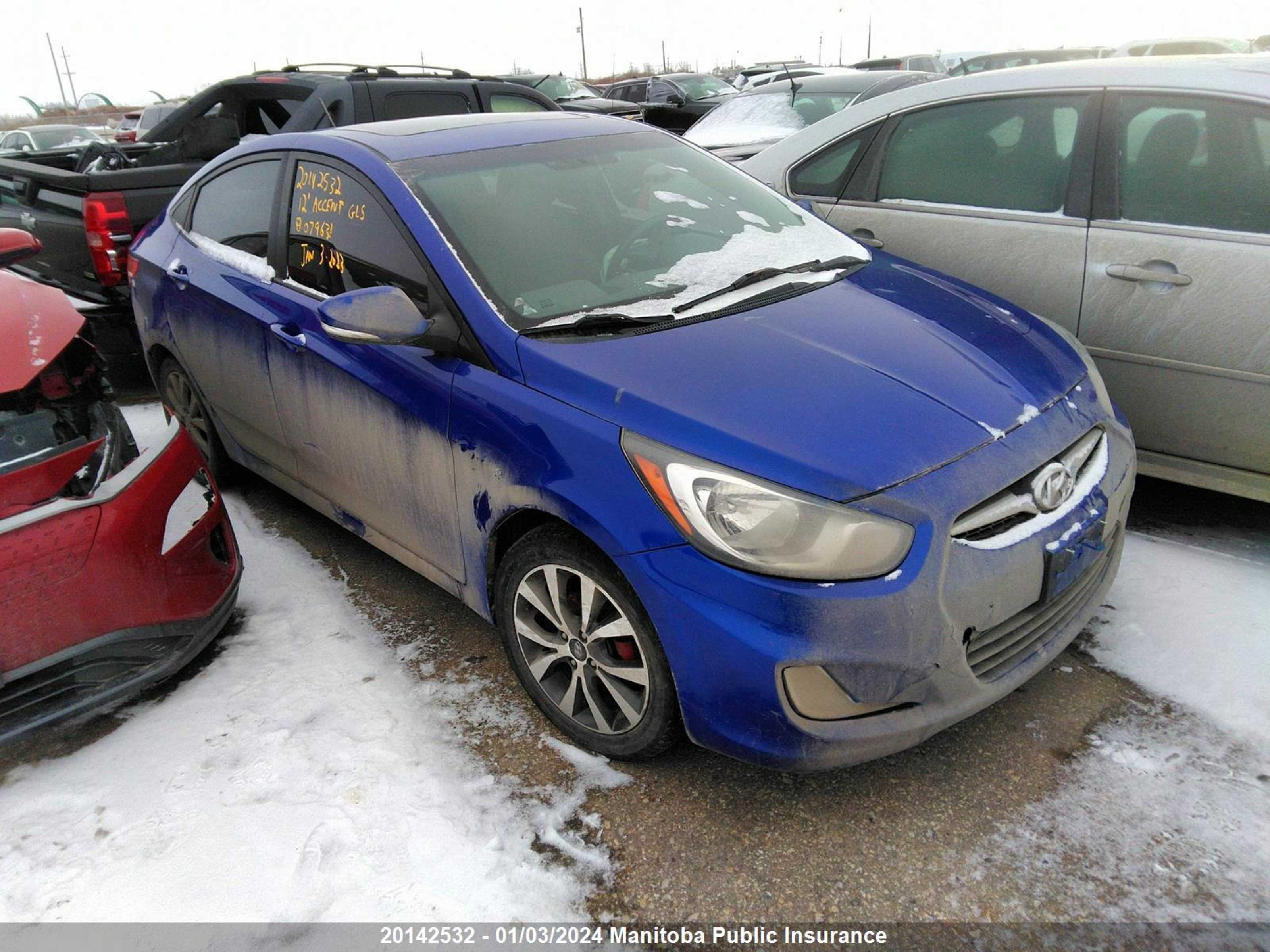 hyundai accent 2012 kmhcu4ae5cu079631