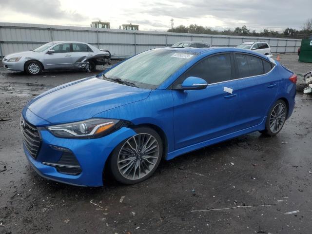 hyundai elantra 2018 kmhd04lb0ju590485