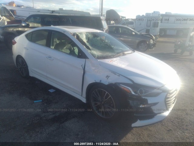 hyundai elantra 2018 kmhd04lb0ju680204