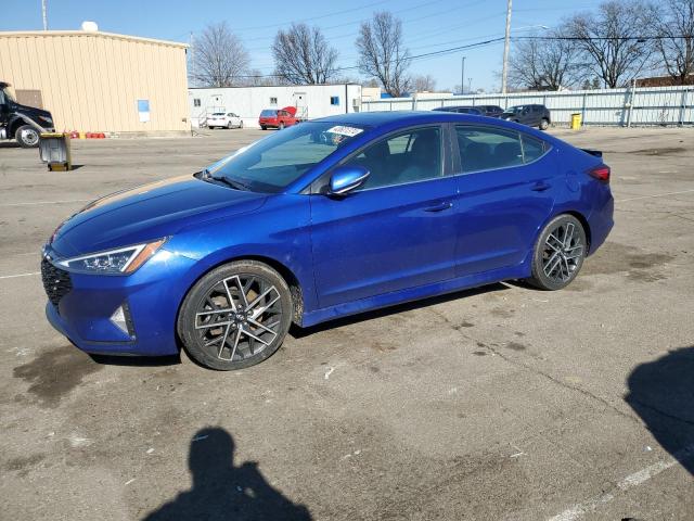 hyundai elantra 2019 kmhd04lb0ku854855