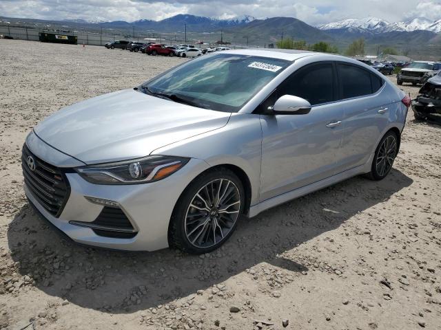 hyundai elantra 2018 kmhd04lb1ju542607