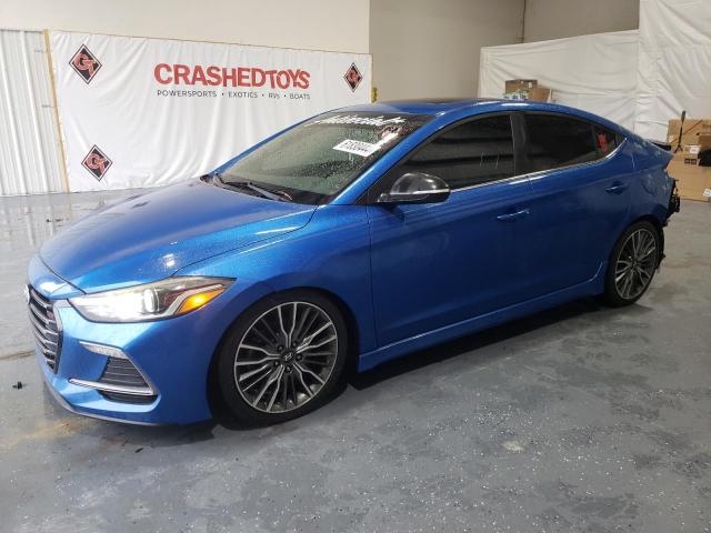 hyundai elantra 2018 kmhd04lb6ju468651