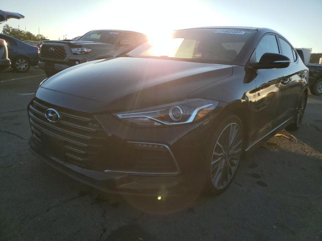 hyundai elantra 2018 kmhd04lb6ju504984