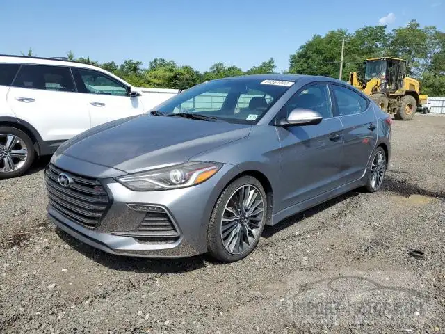 hyundai elantra 2018 kmhd04lb6ju545258