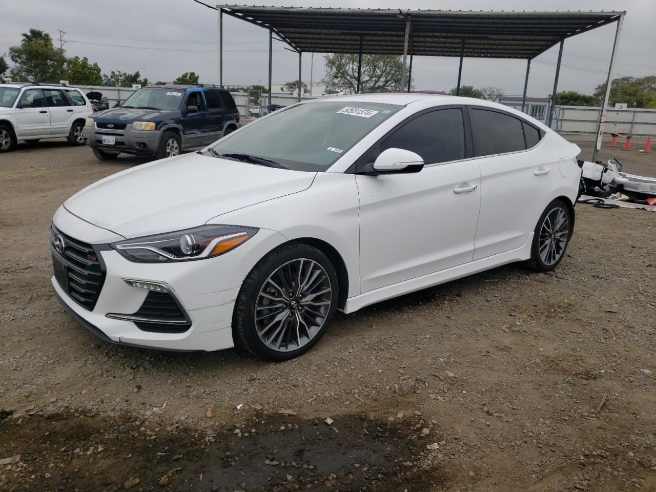 hyundai elantra 2017 kmhd04lb7hu343586