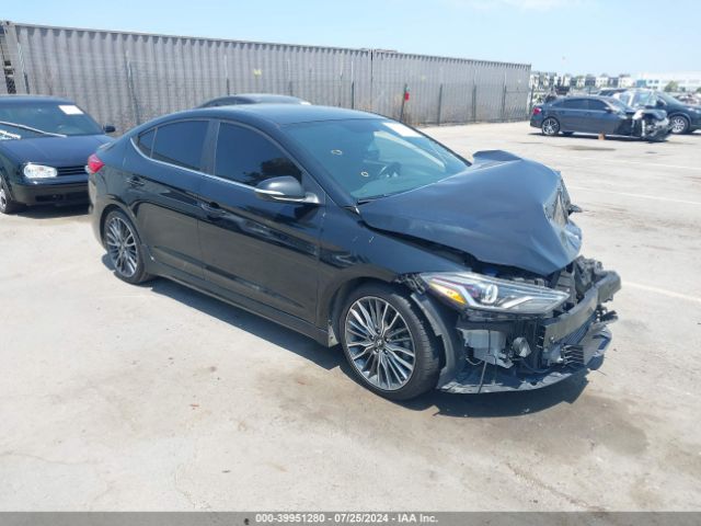 hyundai elantra 2018 kmhd04lb7ju454337