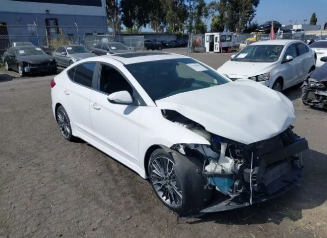 hyundai elantra 2018 kmhd04lb7ju544619