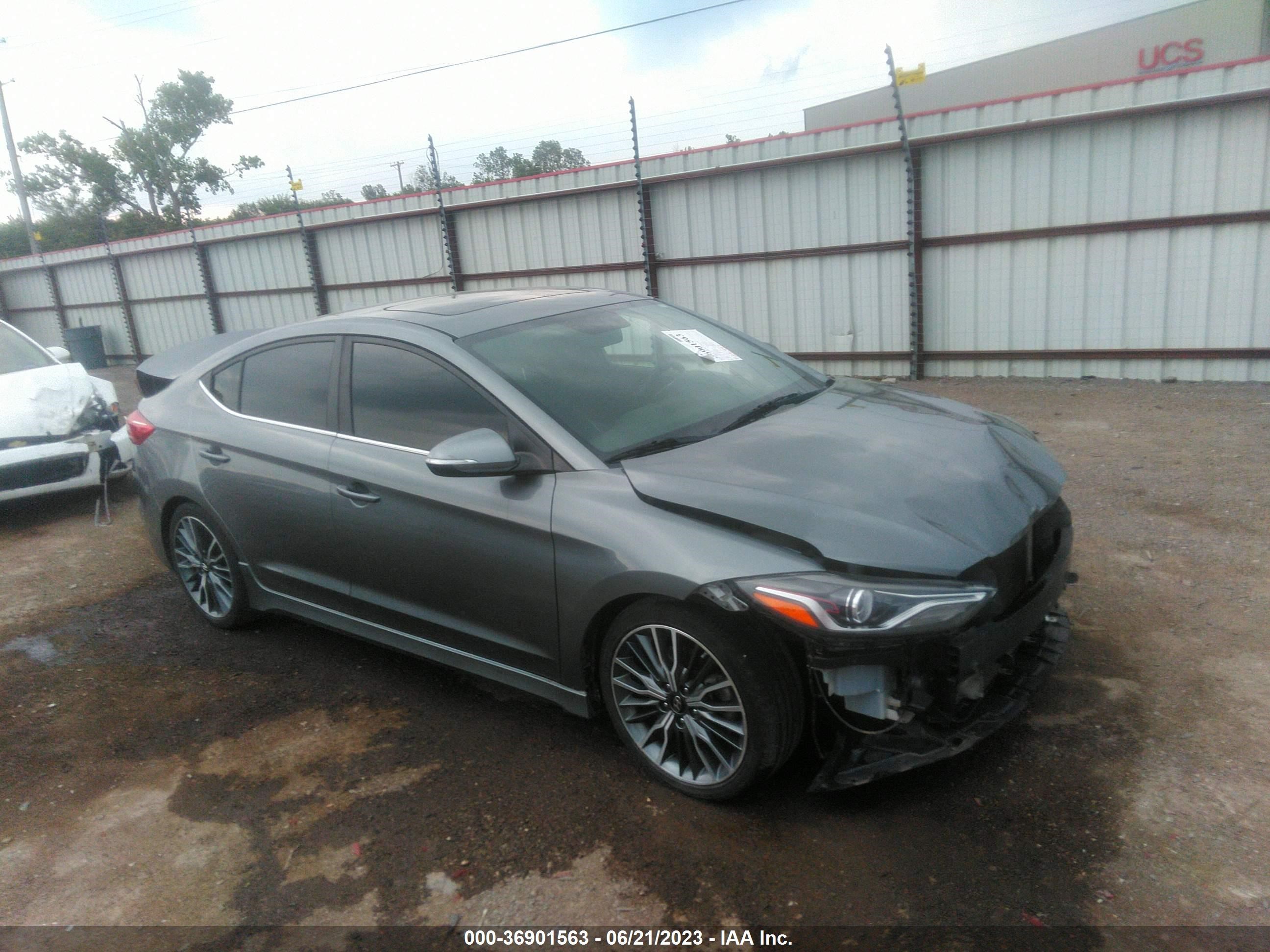 hyundai elantra 2017 kmhd04lb8hu354354