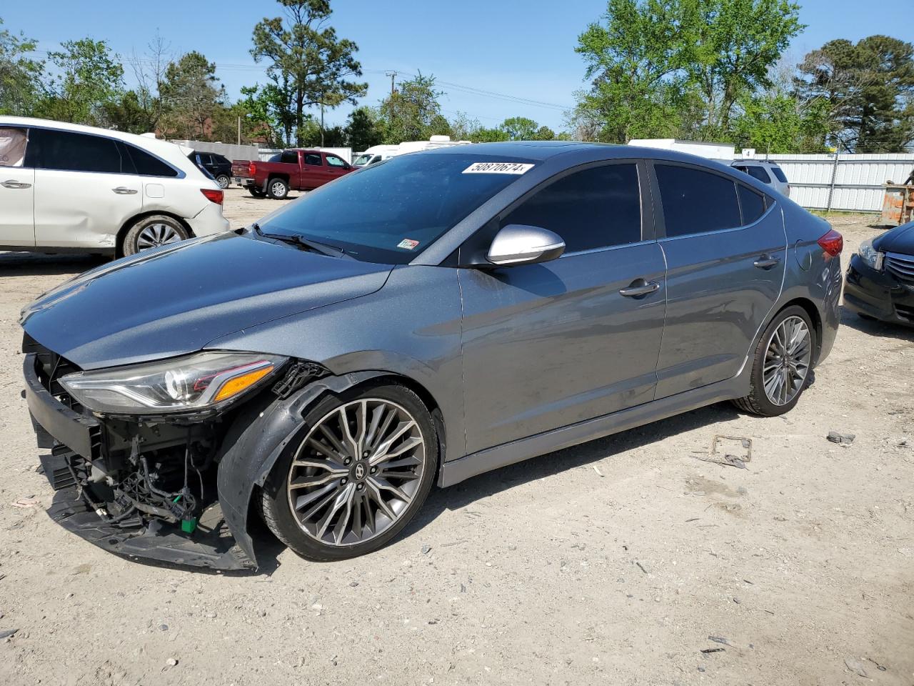 hyundai elantra 2018 kmhd04lb9ju472497