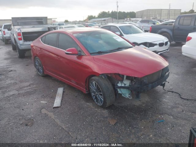 hyundai elantra 2018 kmhd04lbxju486084