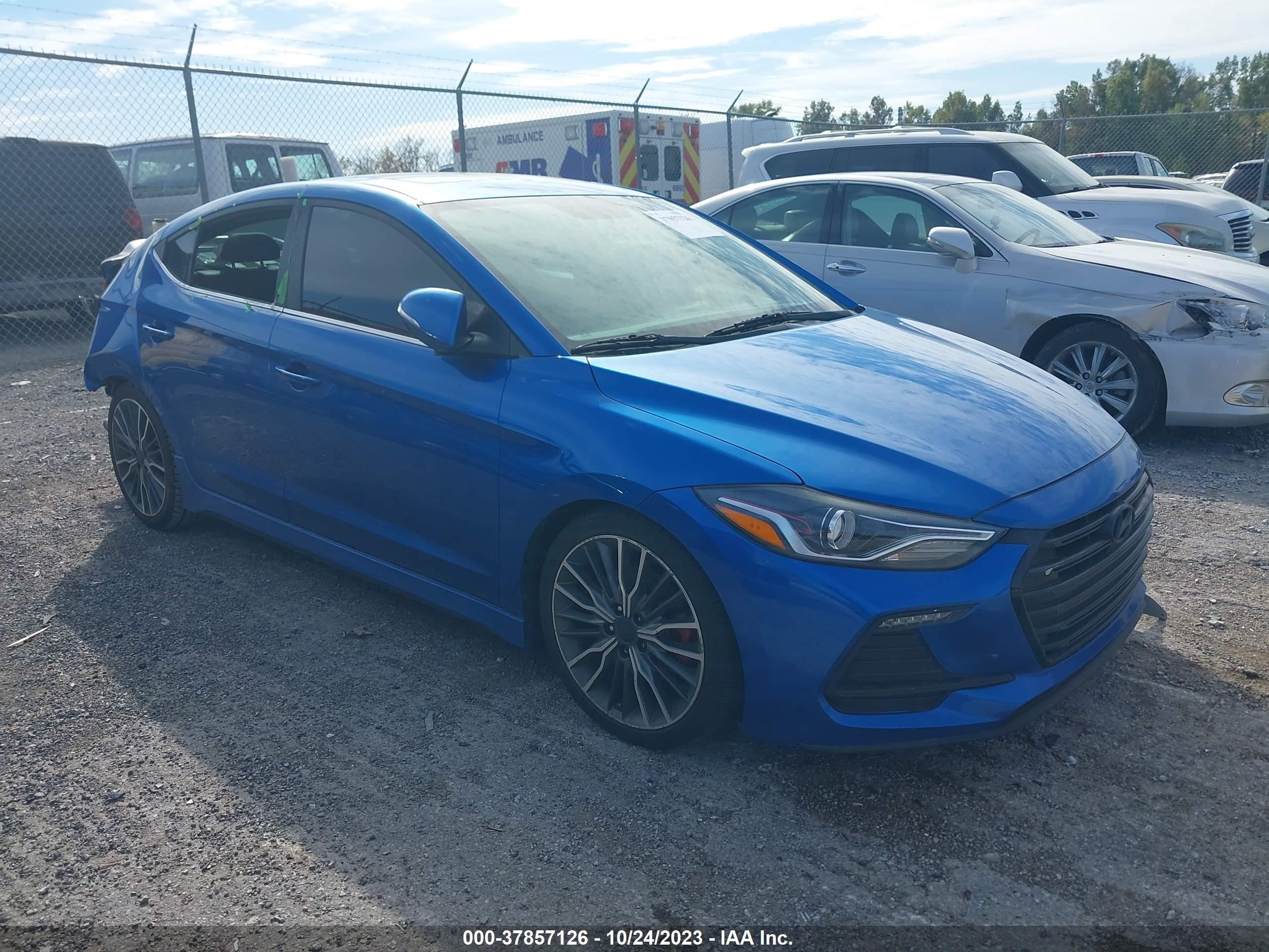 hyundai elantra 2018 kmhd04lbxju524199