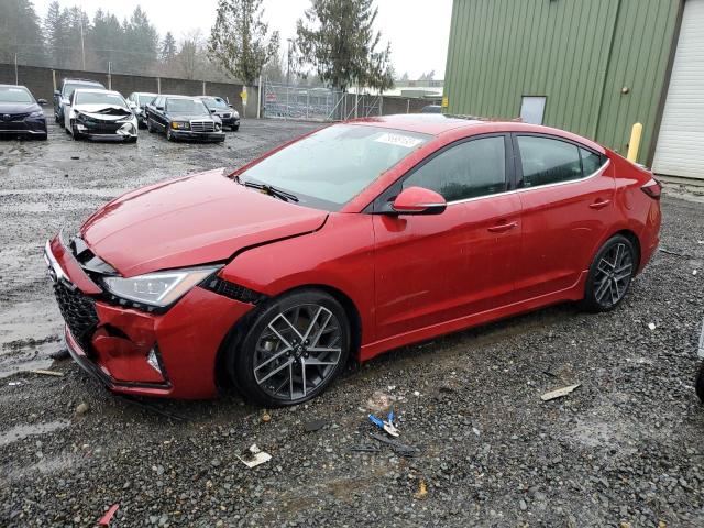 hyundai elantra 2019 kmhd04lbxku829378