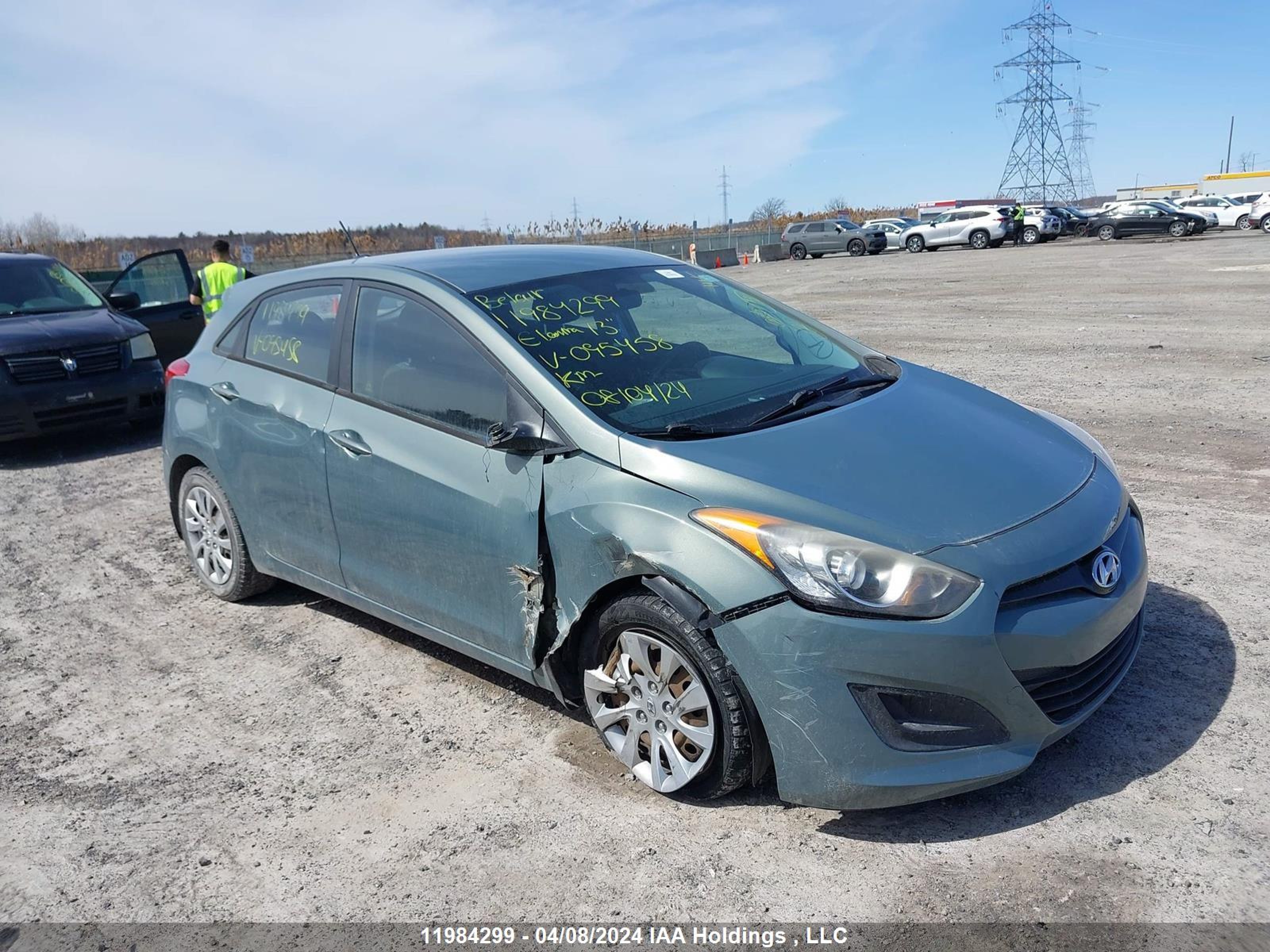 hyundai elantra 2013 kmhd25le0du095458