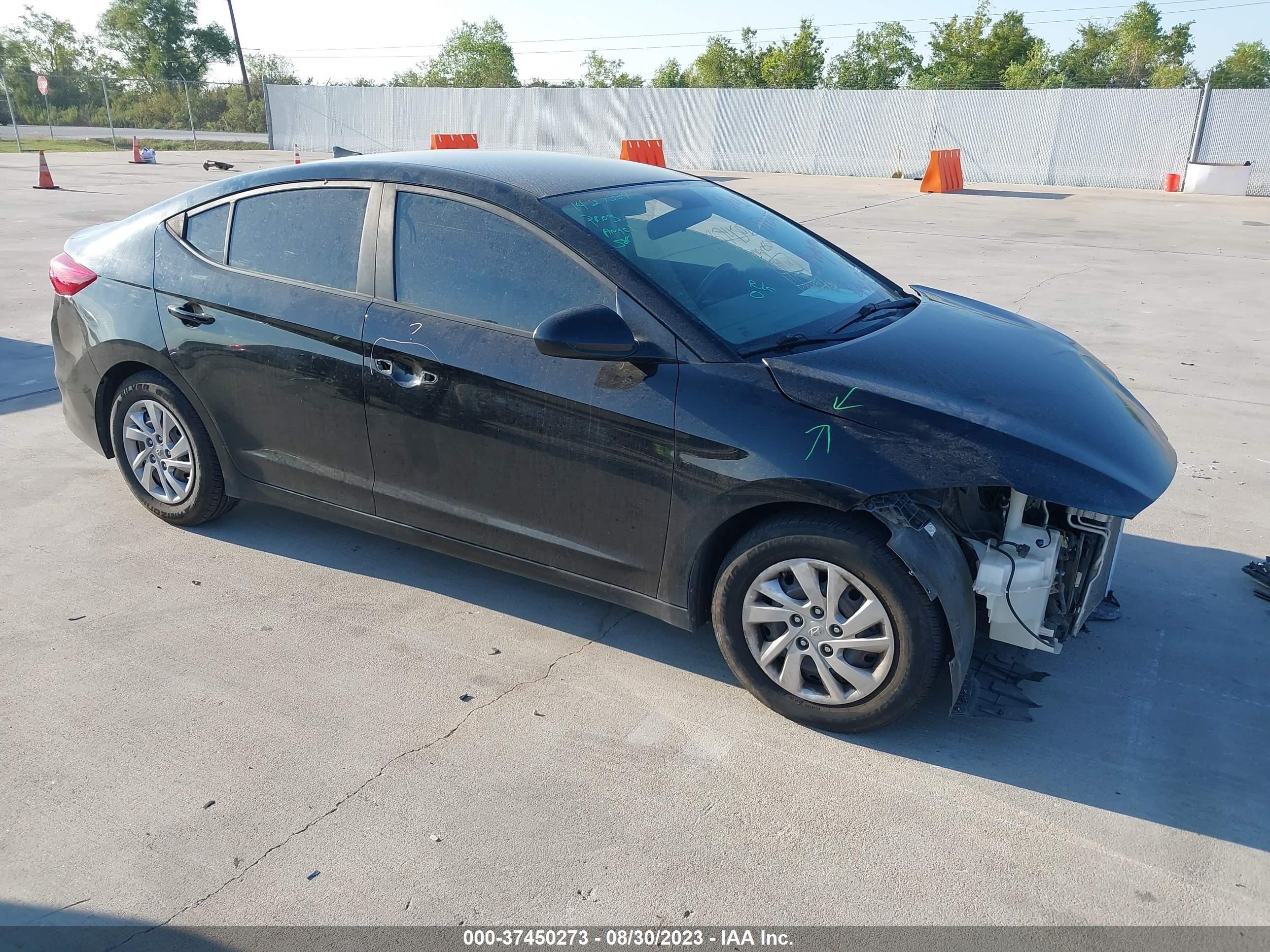 hyundai elantra 2017 kmhd74lf0hu081747