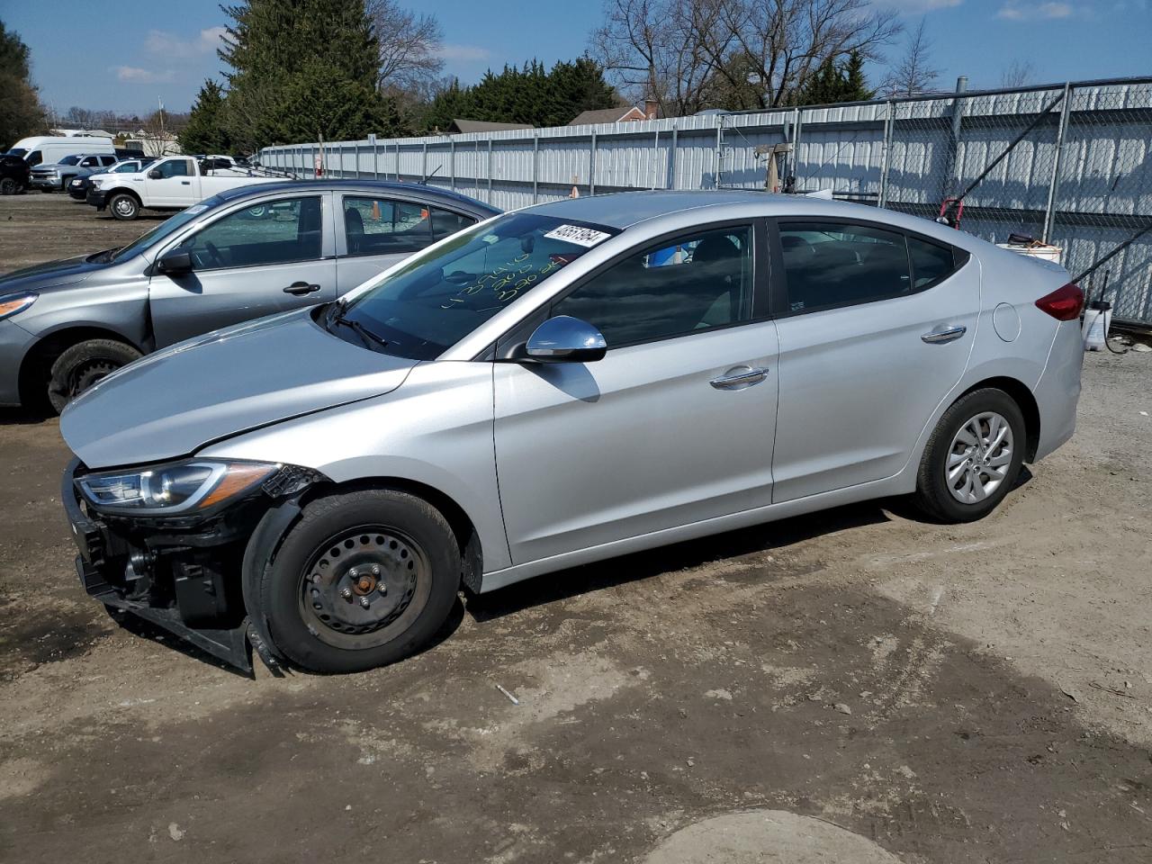 hyundai elantra 2017 kmhd74lf0hu374371