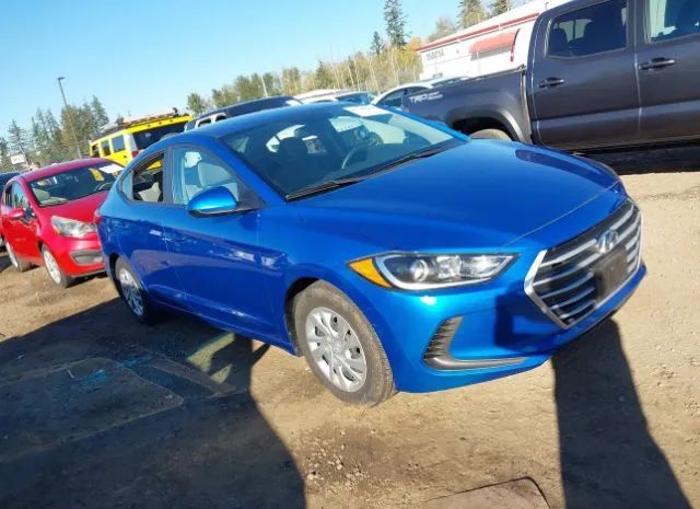 hyundai elantra 2018 kmhd74lf0ju451312