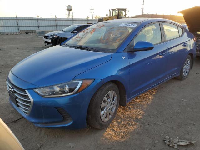 hyundai elantra 2018 kmhd74lf0ju629056