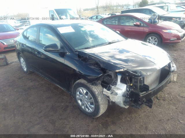 hyundai elantra 2019 kmhd74lf0ku754088