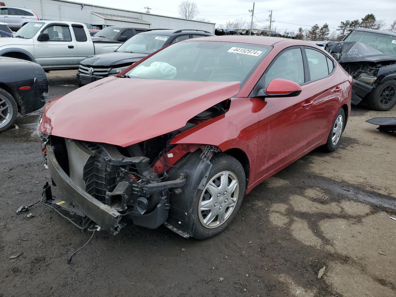 hyundai elantra 2017 kmhd74lf2hu394556