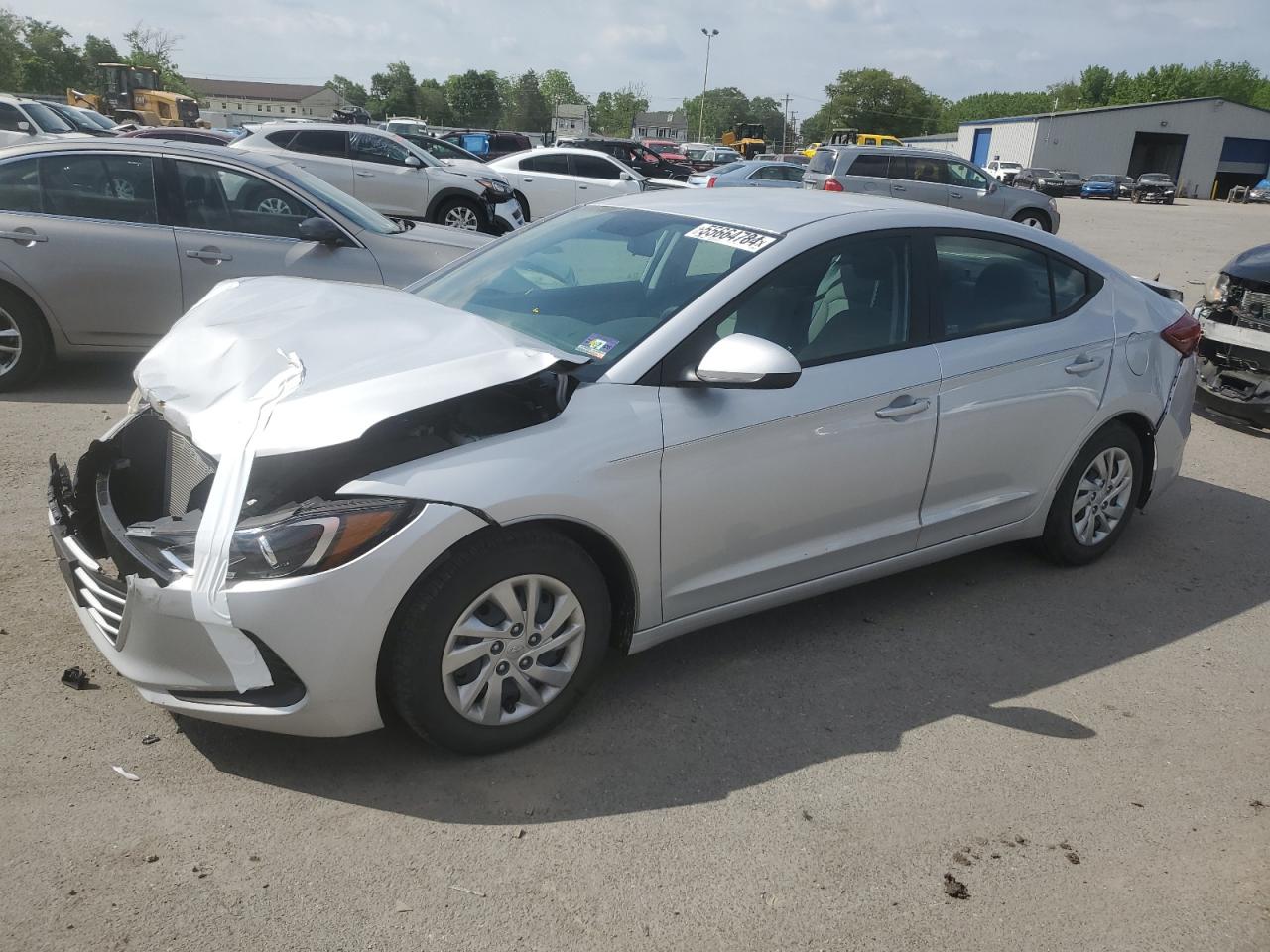 hyundai elantra 2018 kmhd74lf2ju542758