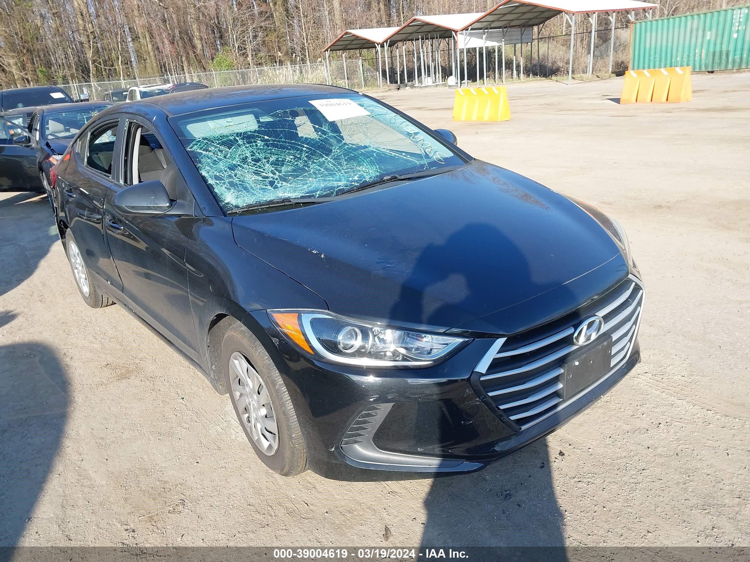 hyundai elantra 2018 kmhd74lf3ju449540