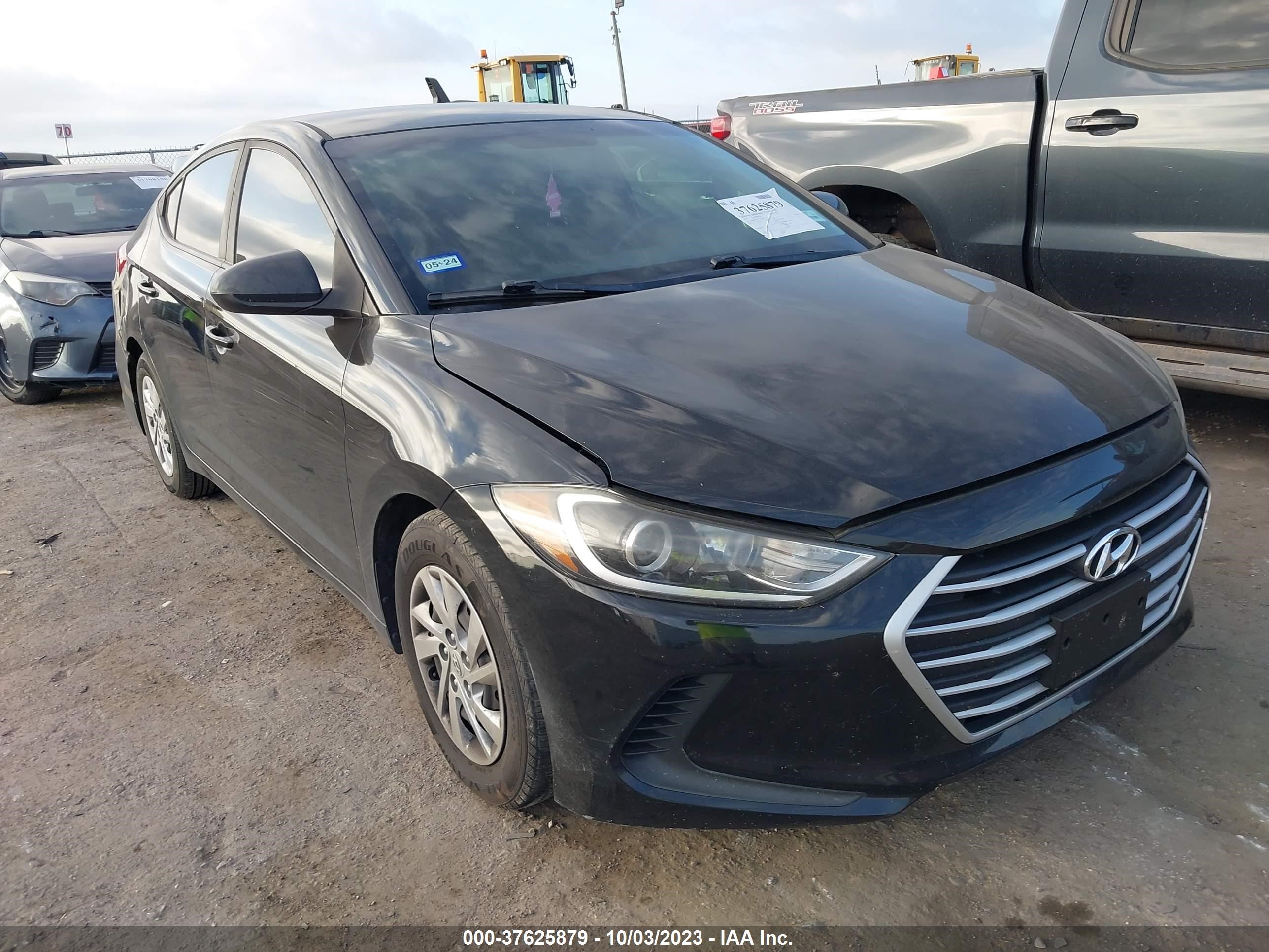 hyundai elantra 2018 kmhd74lf3ju467228