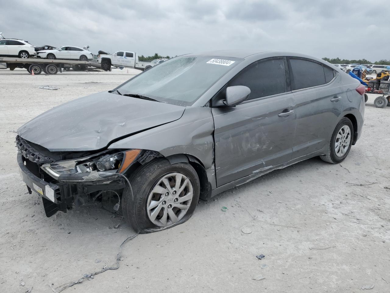 hyundai elantra 2018 kmhd74lf3ju471246