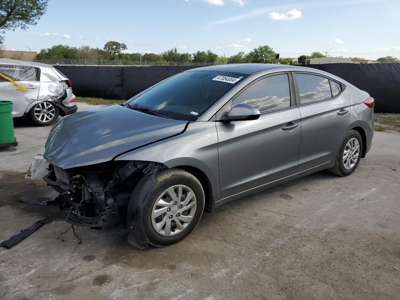 hyundai elantra 2018 kmhd74lf3ju473885