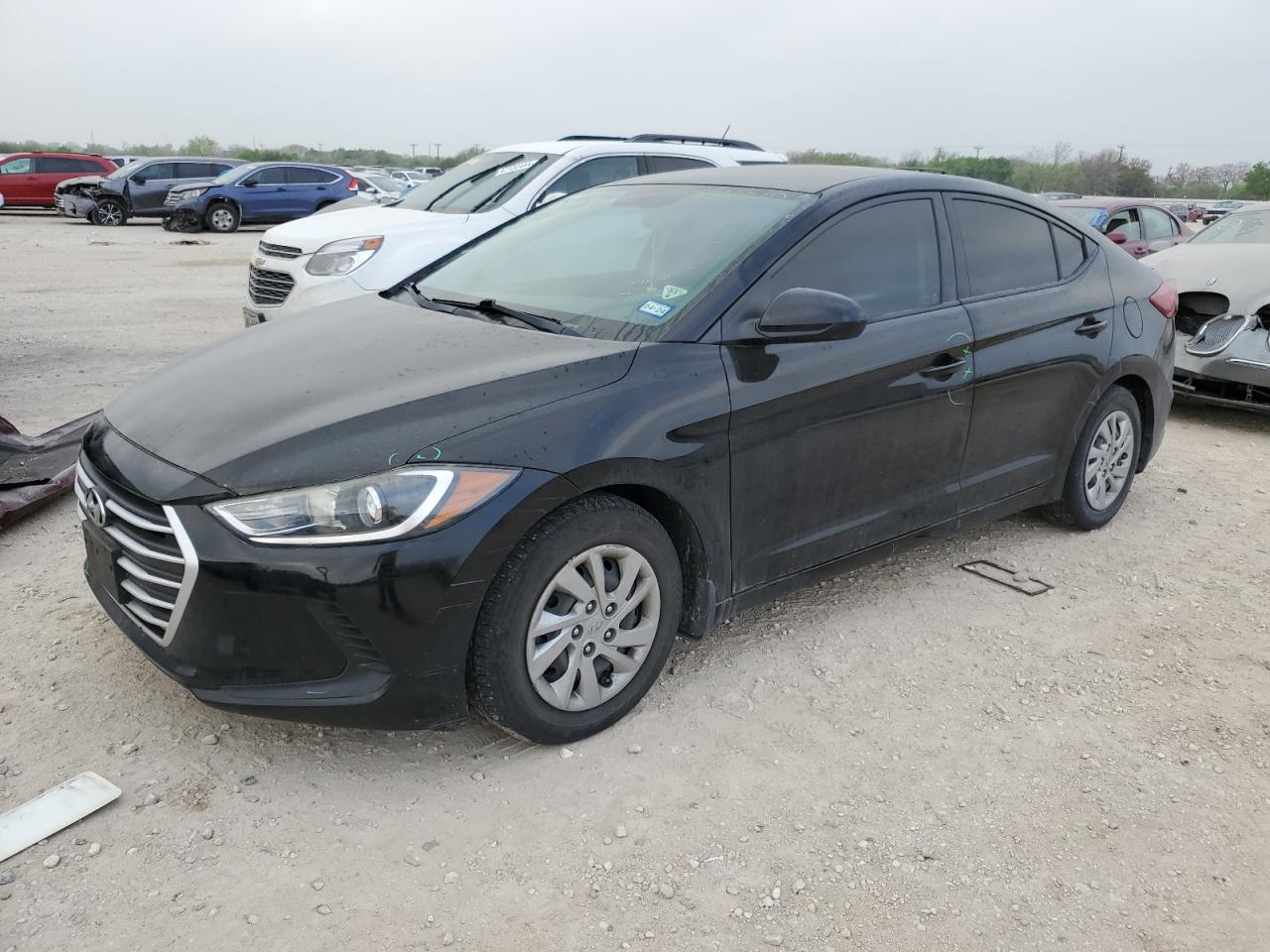 hyundai elantra 2018 kmhd74lf3ju665971