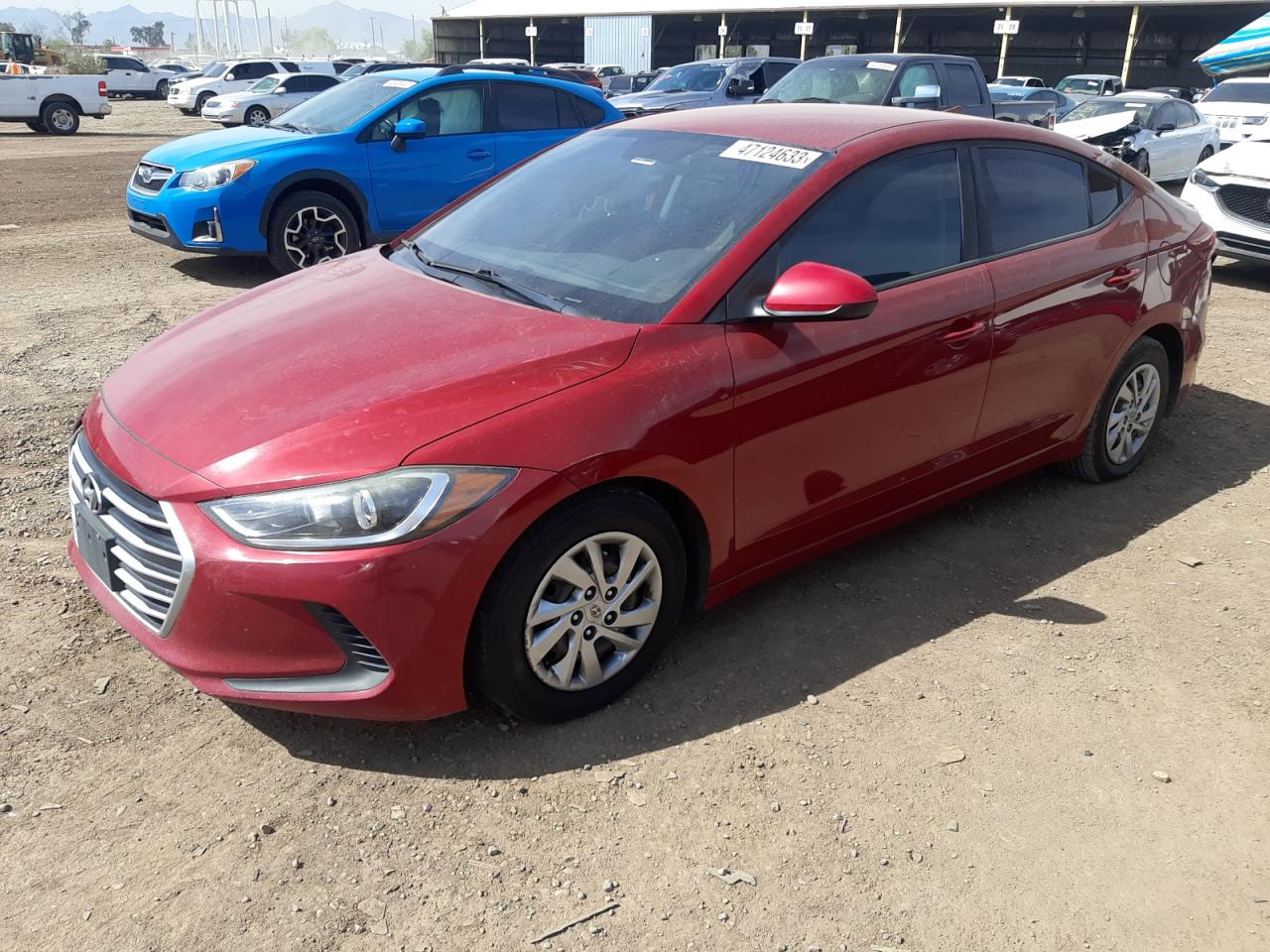 hyundai elantra 2017 kmhd74lf4hu103765