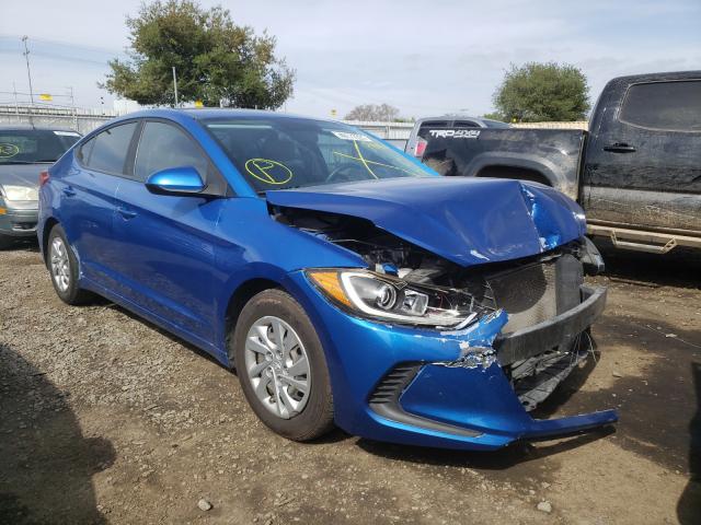 hyundai elantra se 2017 kmhd74lf4hu112465