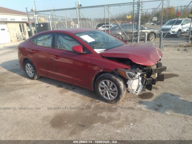 hyundai elantra 2017 kmhd74lf4hu124664