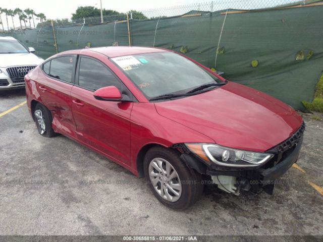 hyundai elantra 2017 kmhd74lf4hu318613