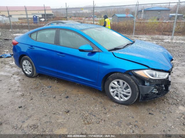 hyundai elantra 2017 kmhd74lf4hu336688