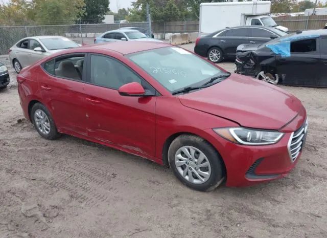 hyundai elantra 2017 kmhd74lf4hu354771