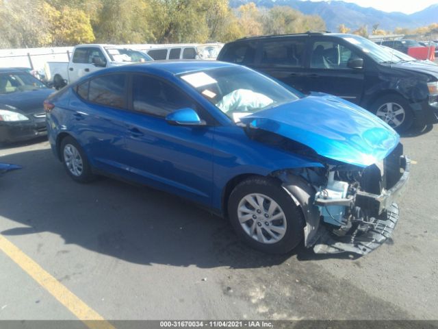 hyundai elantra 2018 kmhd74lf4ju554054